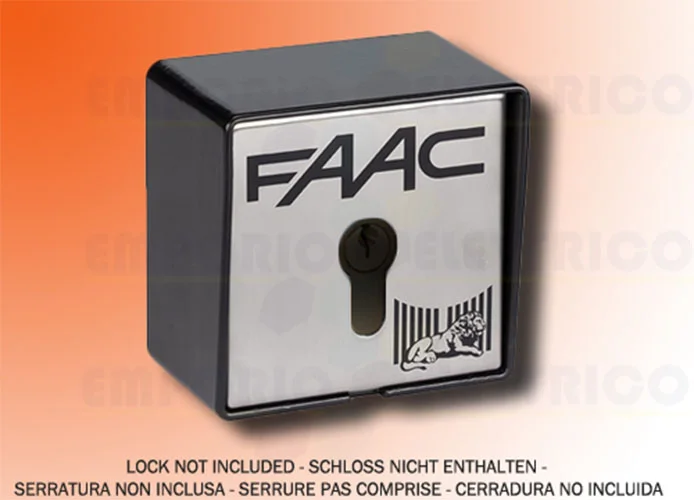 faac pulsador de llave para exterior 2 contactos + electrofreno t21 ef 401016