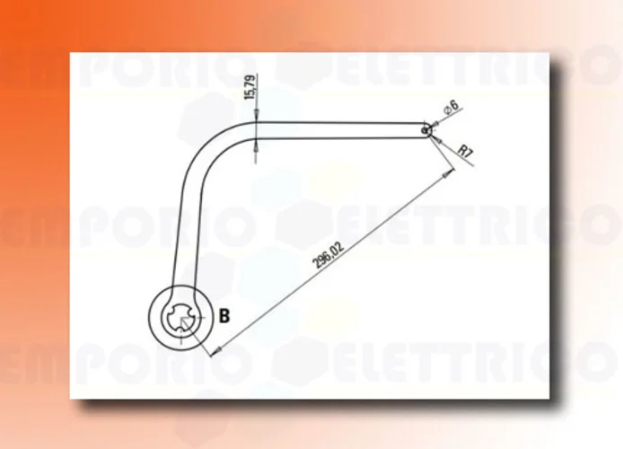 faac par de brazos n1d blanco nd1 105726