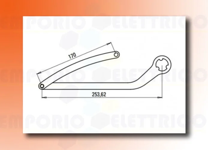 faac par de brazos n1d blanco nd3 105728