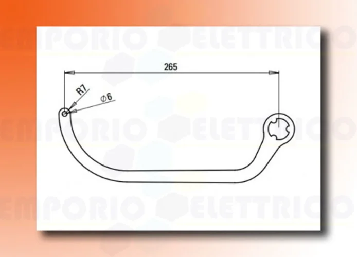 faac par de brazos n1d blanco nd4 105729