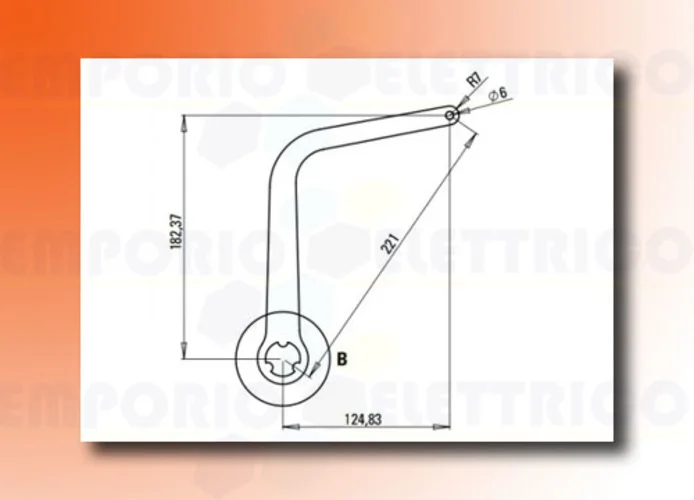 faac par de brazos n1d blanco nd5 105730