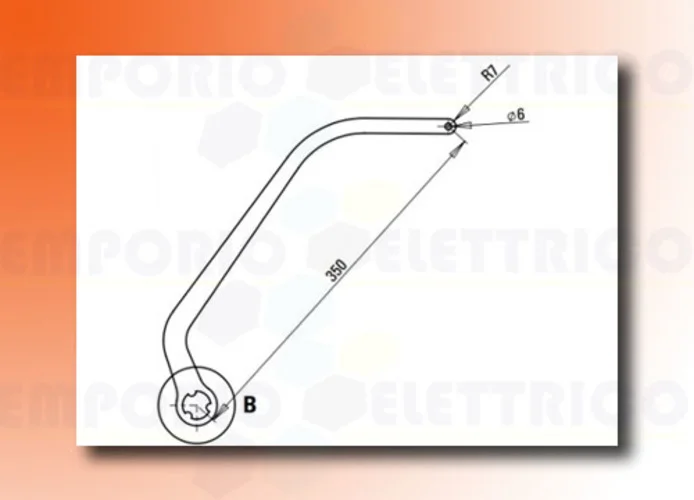 faac par de brazos n1d blanco nd6 105731