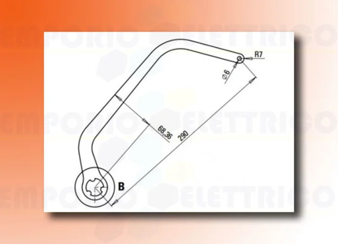 faac par de brazos n1d blanco nd7 105732