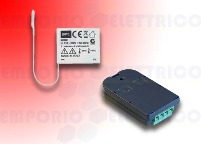 bft receptor bicanal para empotrar 433 mhz mime ac tx kit r400007