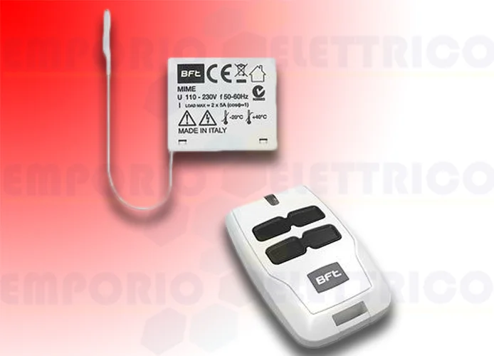 bft receptor bicanal para interior 433 mhz mime ac kit r400005