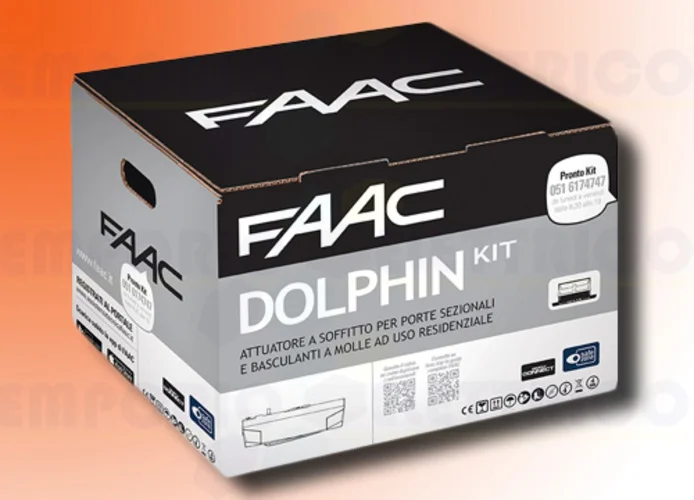 faac kit automatización dolphin 24v dc dolphin kit safe 10566544fr