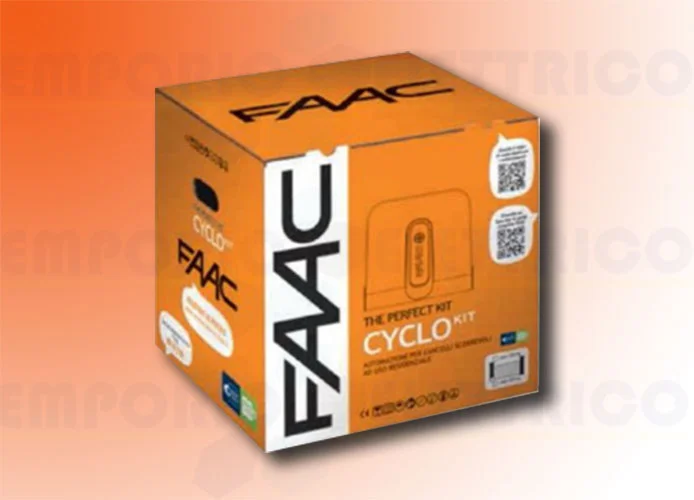 faac kit automatización 24v dc 400 kg cyclo/rapid kit perfect 105916fr