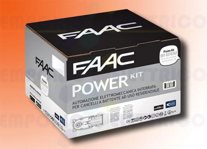 faac kit automatización power 24v dc power kit safe 106747445fr