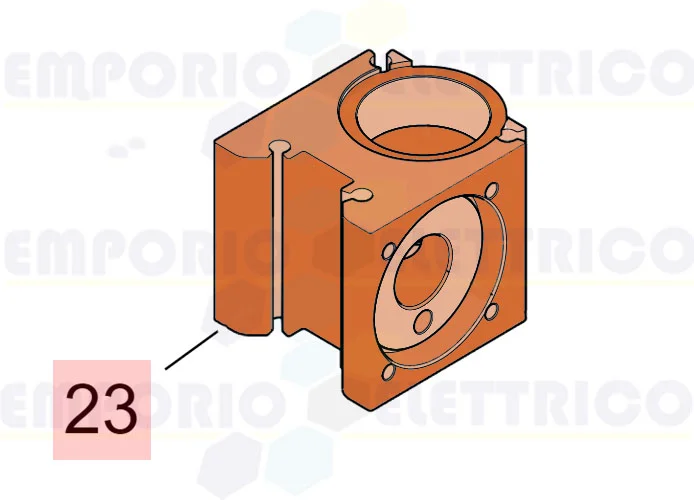 faac ricambio corpo martinetto 750/2003 7161745