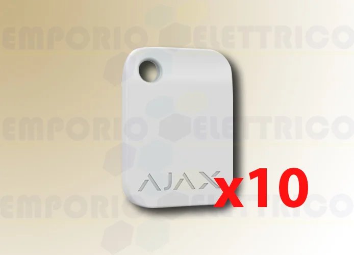 ajax portachiavi contactless bianco tag (10 pezzi) 38230