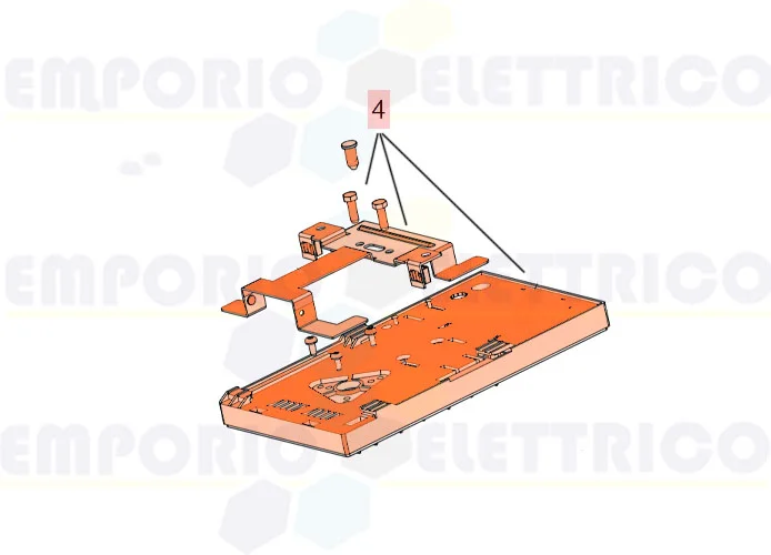 faac ricambio base e supporto binario d600/d1000 63003357