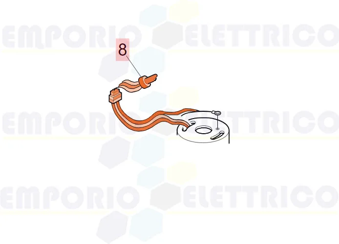 faac ricambio cavo el.mt.1.2 s/motoprotet. 7514225