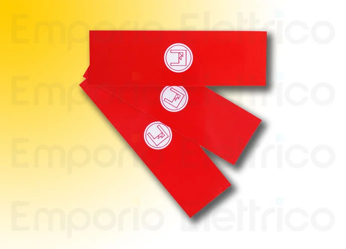 fadini set 12 pegatinas retrorreflectantes rojas para astas 1097l