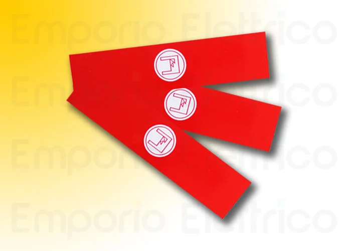 fadini set 10 adhesivos retrorreflectantes rojos para astas 1913l