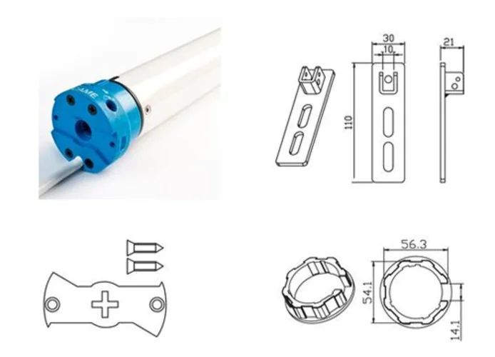 came kit motor tubular para persianas mondrian 5 230v uy0021 001uy0021