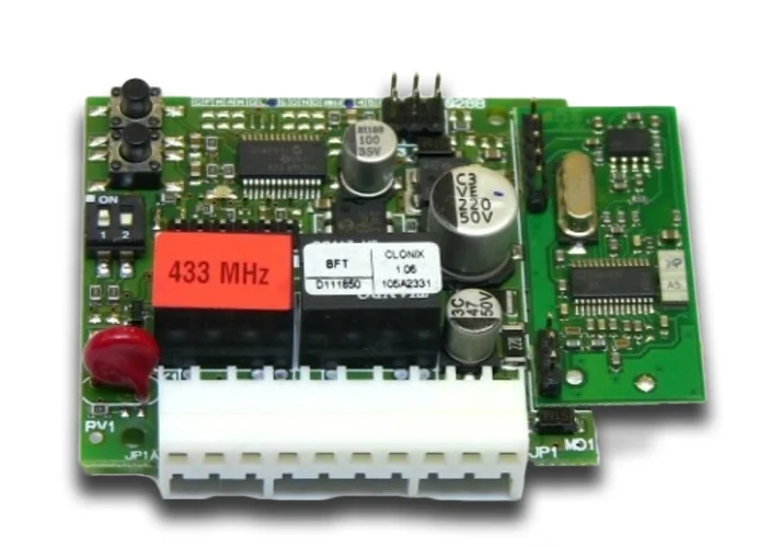 bft receptor bicanal de acoplamiento 433 mhz clonix 2 d111662