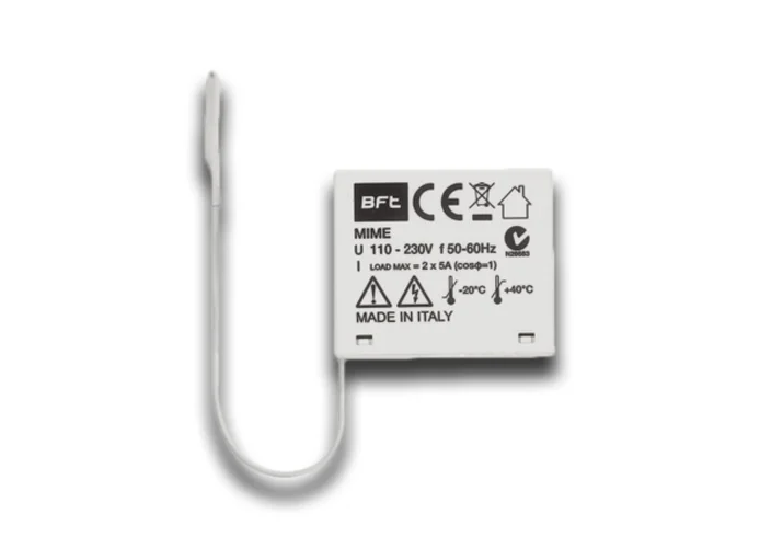 bft receptor bicanal de interior 433 mhz mime ac