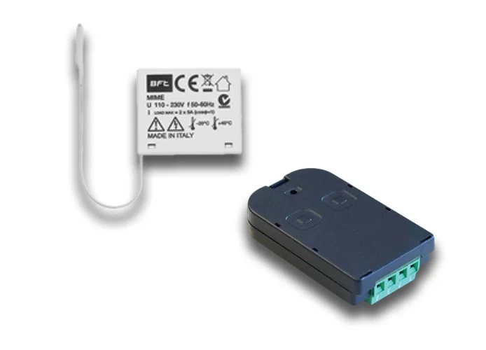 bft receptor bicanal para empotrar 433 mhz mime ac tx kit r400007