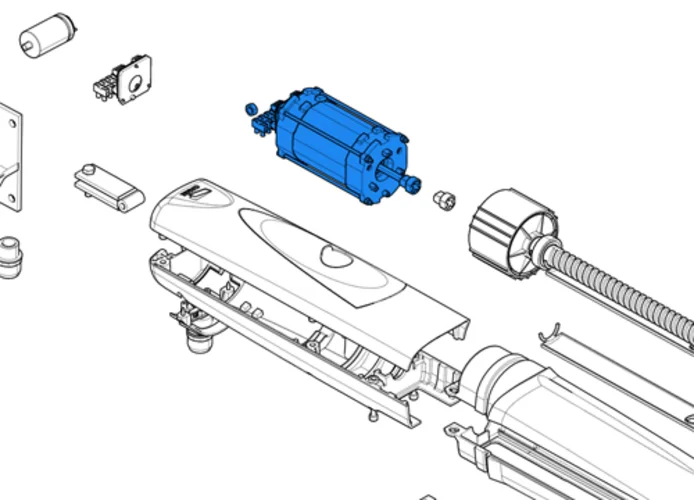 came repuesto grupo motor serie axo 230v lento 88001-0142