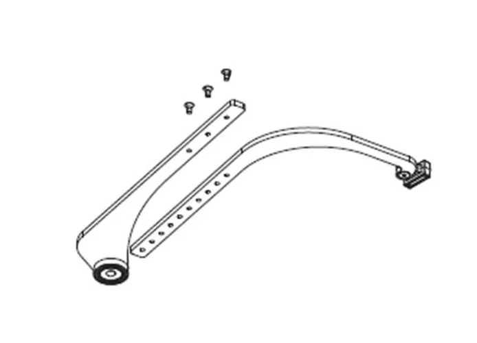 came brazo de transmisión curvo derecho regulable voilà 001vlr09dx vlr09dx