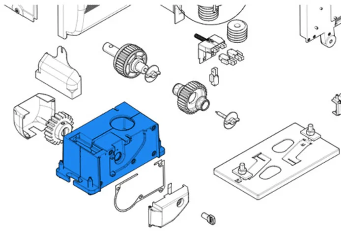 came repuesto caja motorreductor bx 119ribx014