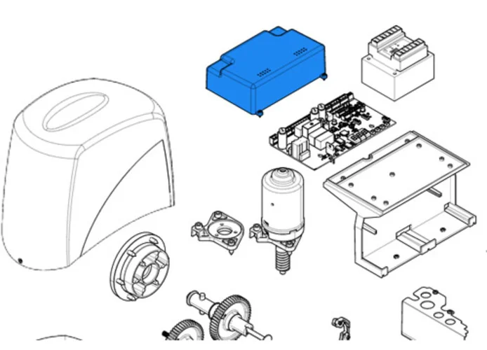 came ricambio calotta scheda elettronica bx 119ribx038