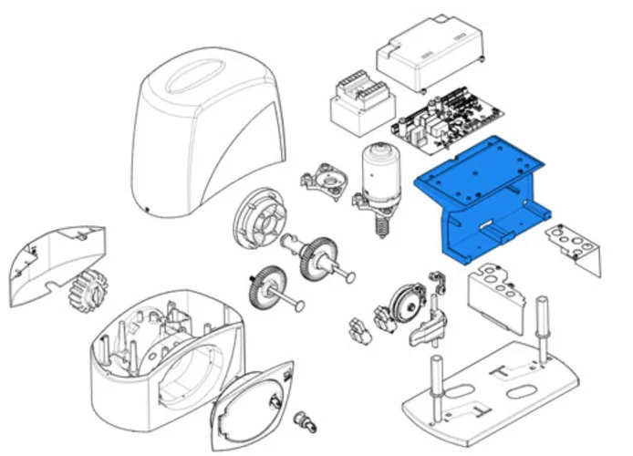 came repuesto soporte cuadro de mando bx 119ribx050