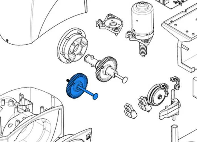 came repuesto corona motorreductor bx 119ribx052