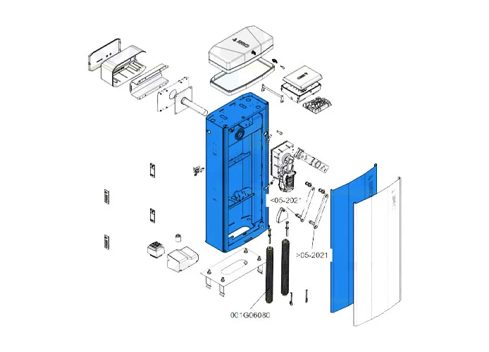 came ricambio armadio con porta barriera gt8 88003-0097