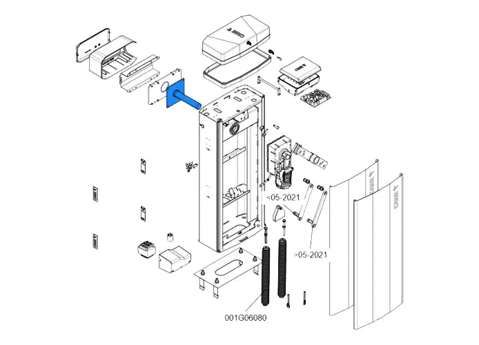 came ricambio albero movimentazione asta gt8 88003-0099