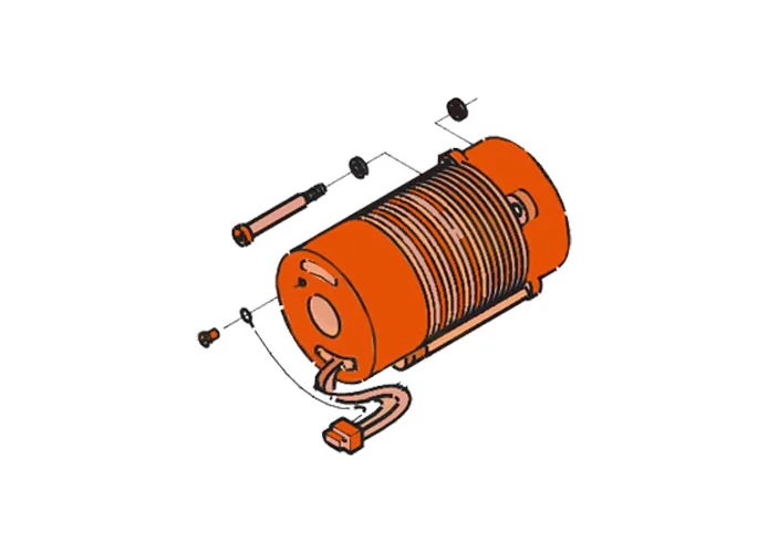 faac repuesto motor 220v.4p.monof.c/t.120 7700055