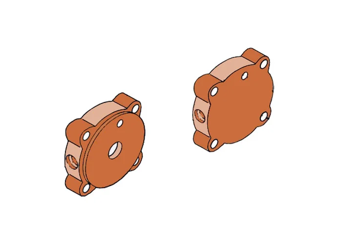 faac ricambio gruppo flange martinetto 750 63003322