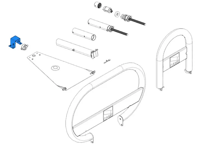 came ricambio supporto fissaggio motore unipark 119riu002