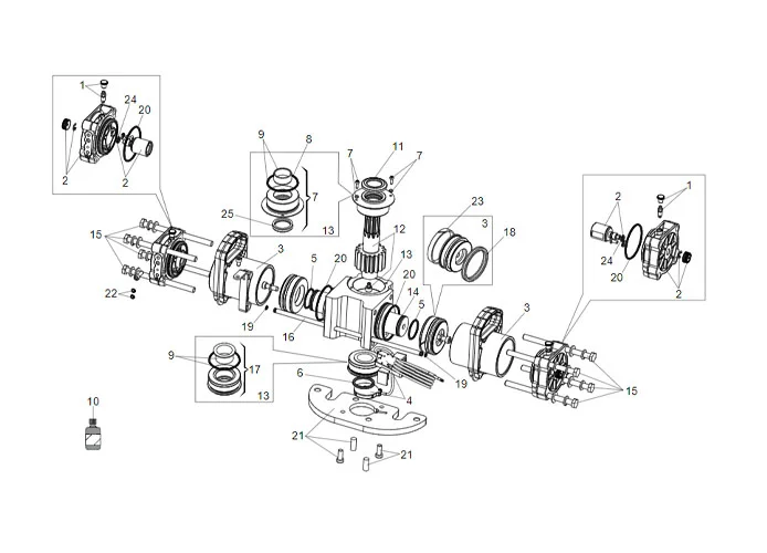 faac página de repuestos para motor gato s800h enc 180°