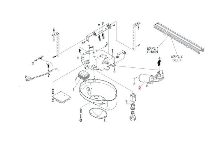 faac repuesto motor d1000/zodiac 100 7700275