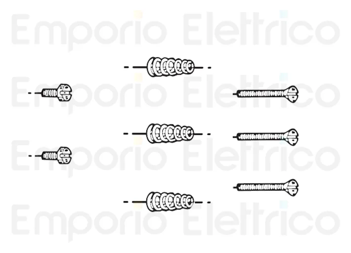 fadini ricambio confezione di viti e molle per fotocellule per difo 33 33016