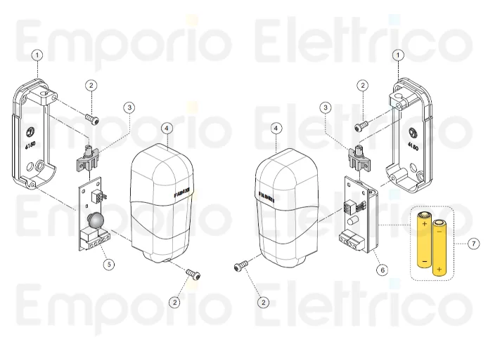 fadini ricambio batteria aaa 1,5 v in confezioni da 2 pz. tx per orbita 57 57007