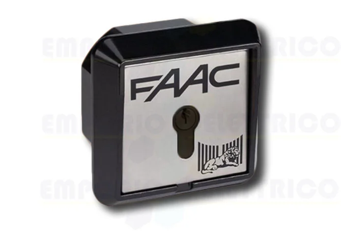 faac pulsador de llave para empotrar 2 cont + electrofreno t21 if 401017