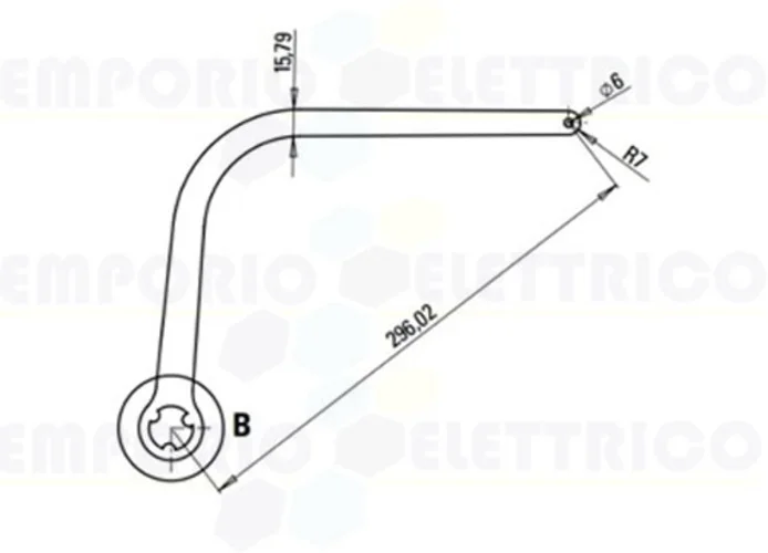 faac par de brazos n1d blanco nd1 105726