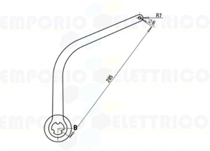 faac par de brazos n1d blanco nd2 105727