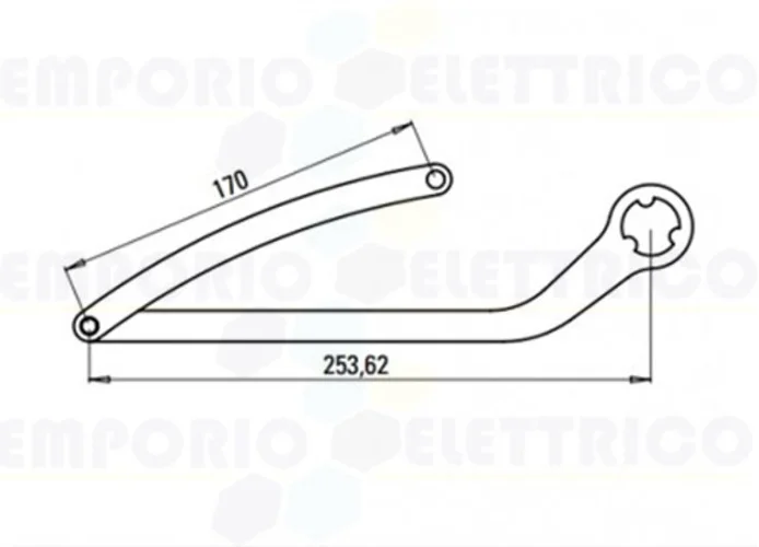 faac par de brazos n1d blanco nd3 105728