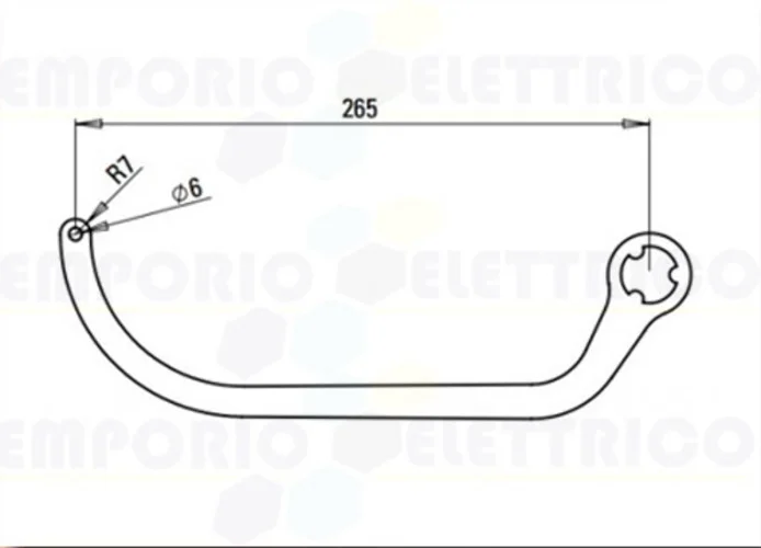 faac par de brazos n1d blanco nd4 105729