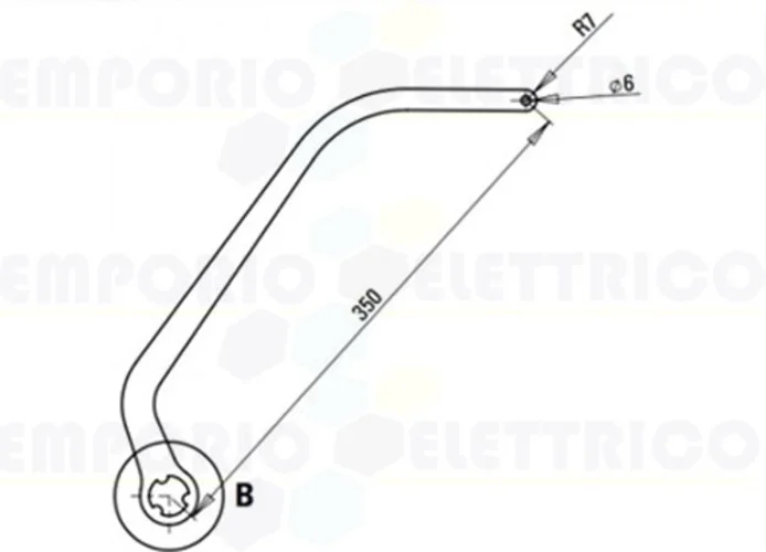 faac par de brazos n1d blanco nd6 105731