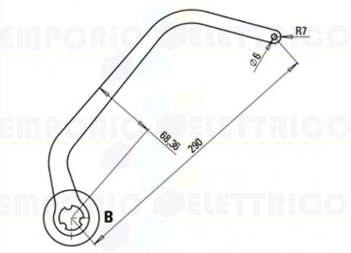 faac par de brazos n1d blanco nd7 105732