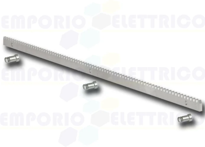 bft cremallera de acero módulo 4 galvanizada 30x12 - 1 metro - cvz d571053