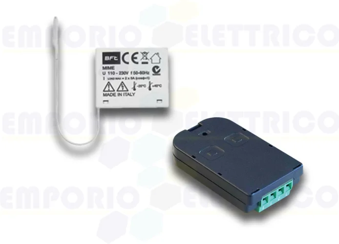 bft receptor bicanal para empotrar 433 mhz mime ac tx kit r400007