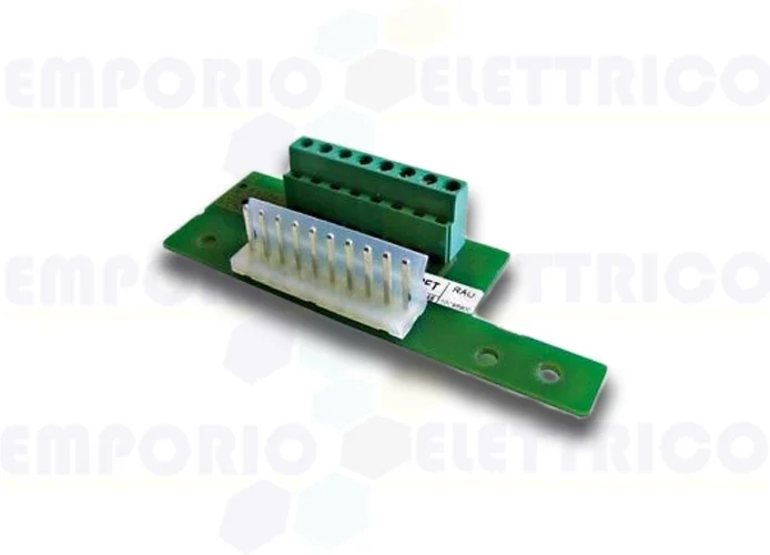 bft cableado de control de tarjeta receptor enchufable bft rau p111449