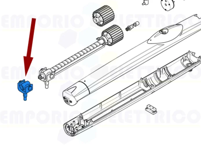 came ricambio boccola madrevite + staffa serie amico 88001-0127