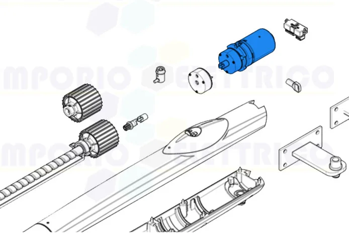 came rpuesto grupo motor + freno serie amico 24v 88001-0137