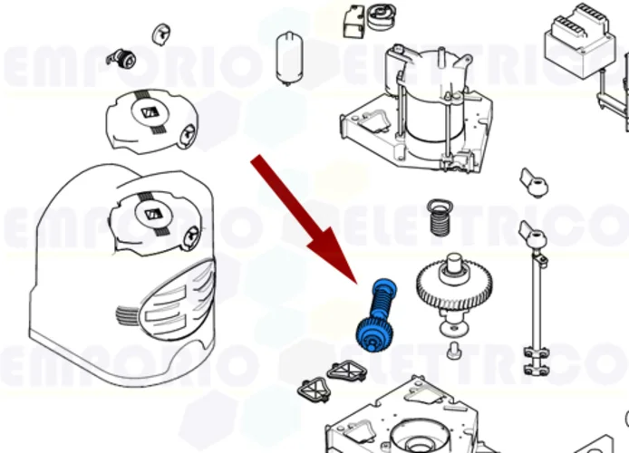 came repuesto corona y tornillo sin fin fast 119rid228